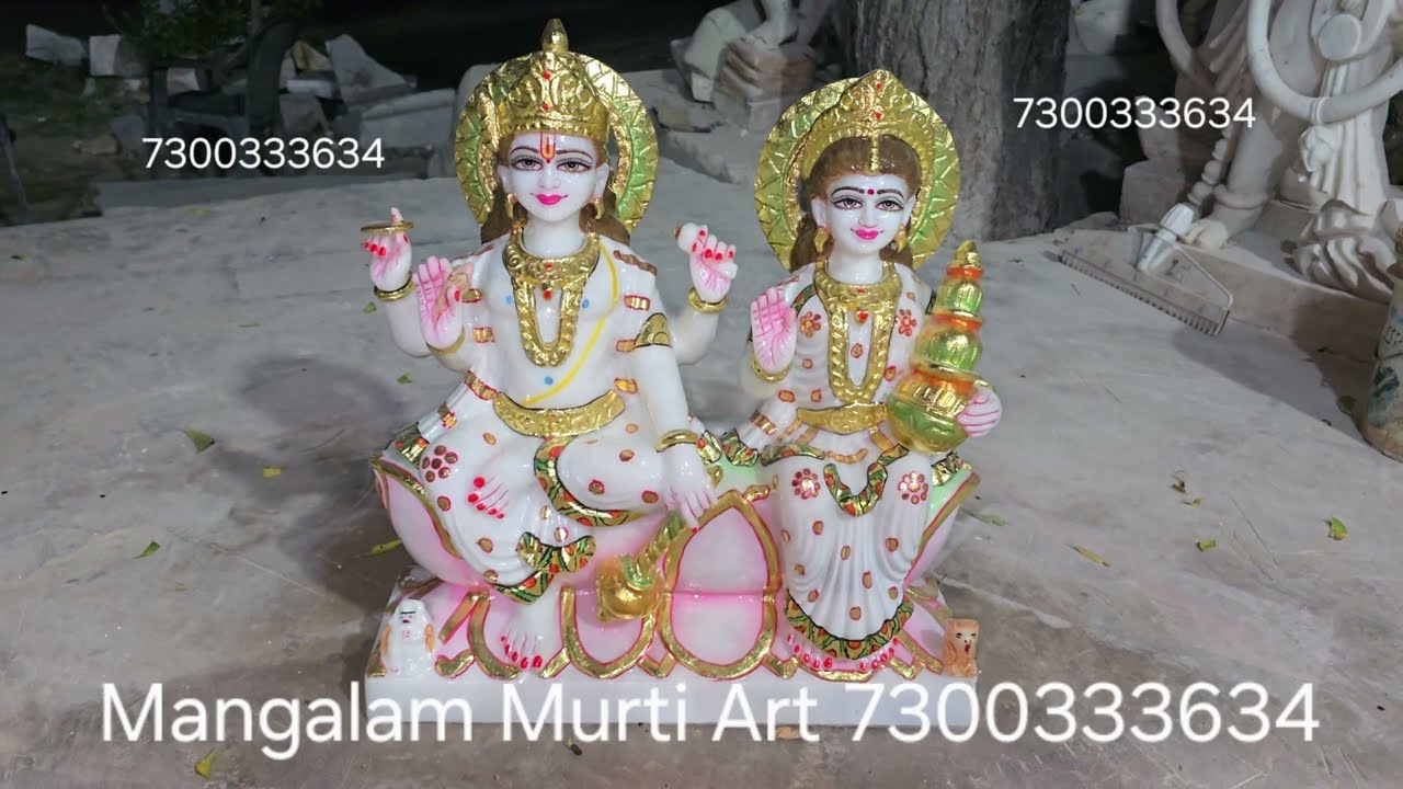 Makrana Marble Vishnu Laxmi Statue !! Laxmi Narayan Marble Statue 📲 7300333634 