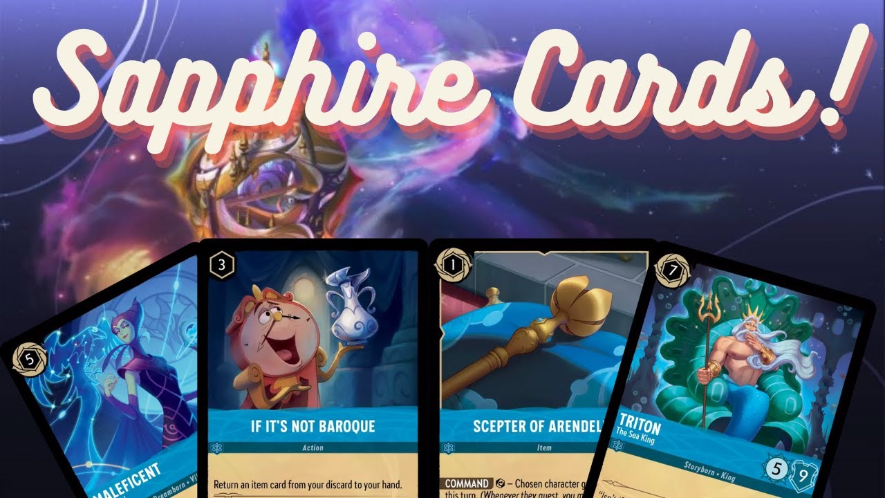 lorcana sapphire cards Ravensburger Disney TCG: The First Chapter - & Steel Single-Player Starter Deck | Engaging Gameplay | Over 200 Original Disney Artworks and 1 mini paper playmat Comes with 1 booster pack (12 randomized cards) to grow your collection Features characters and themes from Whispers in the Well Includes Quick Start Rulebook for fast and easy learning Listen closelythe Well has stories to tell. Lorcana: Whispers in the Well