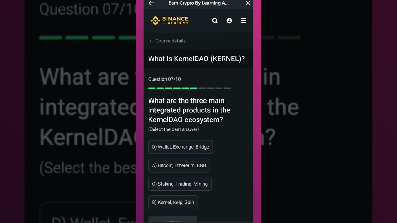 learn and earn from Finance, crypto KERNEL