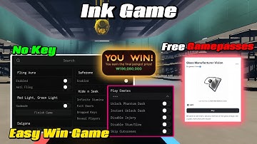 INK GAME SCRIPT NO KEY FLING AURA, GLASS VISION, FREE PHANTOM DASH, FREE GAMEPASSES, EASY WIN GAME