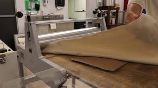 Setting up the Etching Press for Woodblock Printing
