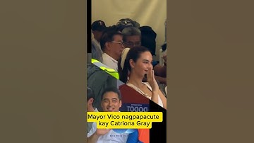 Mayor Vico Sotto nagpapacute kay Catriona Gray #showbiz #filipinocelebrity #shorts