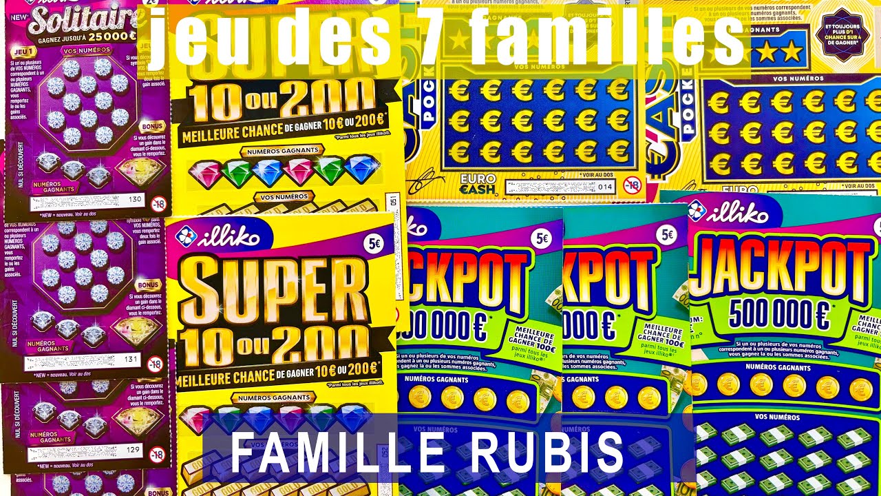 Famille Rubis - combien ca m’a rapporté ? jeu des 7 familles 🍀🍀💰🍀