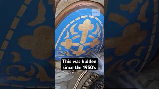Works of art hidden for 75 years, revealed by restoration #shorts