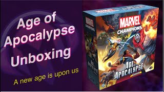 Marvel Champions | Age of Apocalypse | Reveal | Campaign | X-Men | X-Force | Unboxing | Expansion