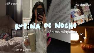 RUTINA DE NOCHE *hábitos para una noche relajante* charla de pijamada, selfcare, journaling