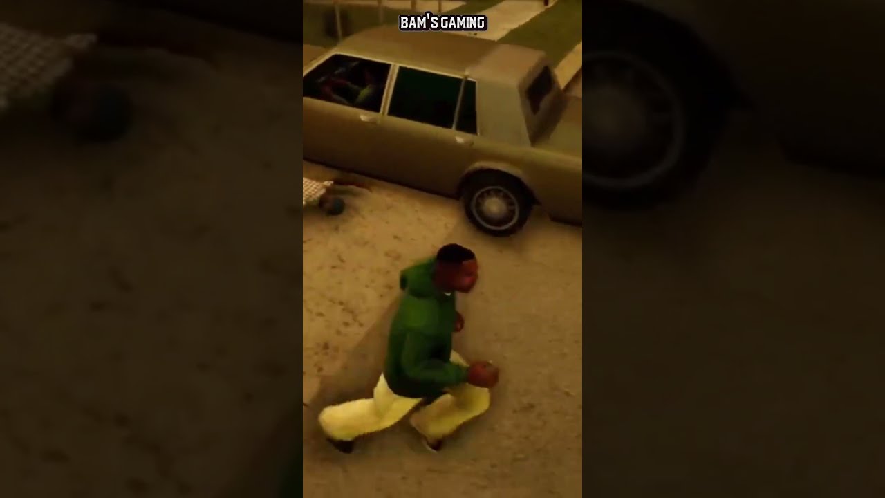 CJ almost got hit by the homies