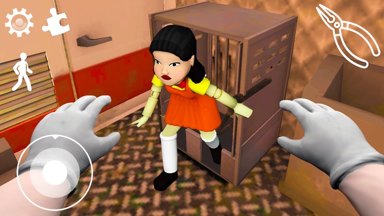 DON'T LOOK at Squid Game Doll in Ice Scream 3