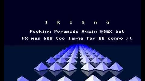 Piramida by Scoopex (Amiga 4kb intro 2013)