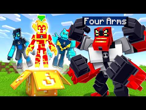 I found Ben 10 Lucky Blocks in Minecraft