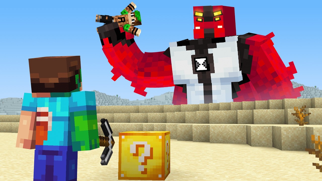 Я нашел счастливые блоки Бена 10 в Minecraft.