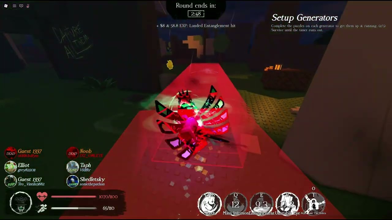 1x1 Crazyblox game play with LMS