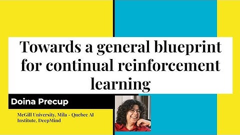 Towards a general blueprint for continual reinforcement learning - Doina Precup - CoLLAs 2024