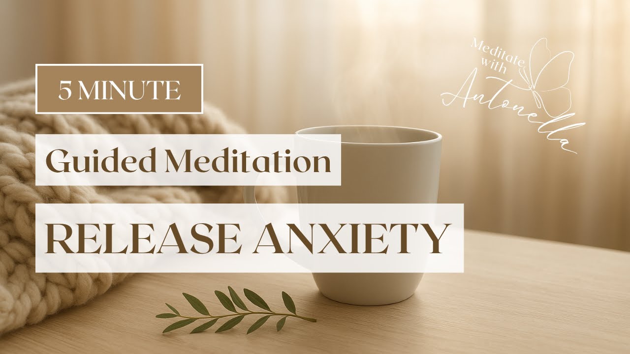 5 Minute Anxiety & Overthinking Relief Guided Meditation | Calm Mind ...
