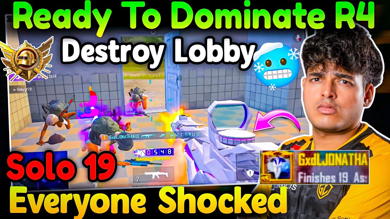 Jonathan Destroyed Lobby💀🔥 Everyone Shocked😱 Ready To Dominate Round 4🥵✅