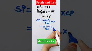 Profit and loss examples #maths #easycalculation #tricks #shorts