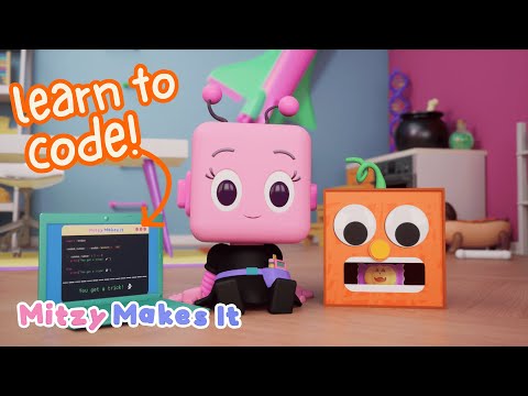 Python Beginner Tutorial for Kids | Halloween Coding Activity | Trick or Treat | Mitzy Makes It