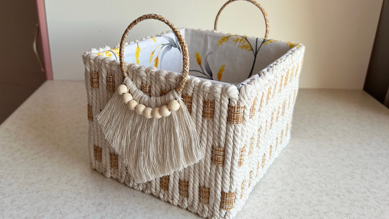 УВИДЕЛА ЭТО В ДОРОГОМ МАГАЗИНЕ И СДЕЛАЛА САМА ИЗ КОРОБОК 💥DIY КОРЗИНА ДЛЯ ХРАНЕНИЯ