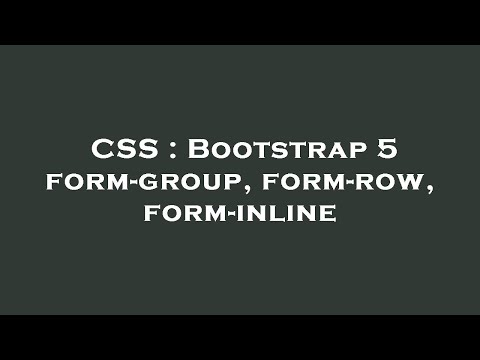 CSS : Bootstrap