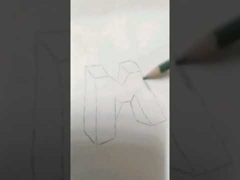 من غير مسطره رسمت حرف ال M اشترك فى القناه وفعل الجرس ليصلك كل جديد 