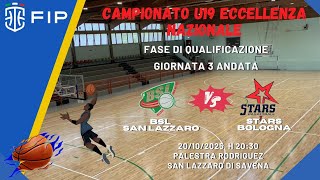Fip U19 Ecc. Naz. 3 Andata 20102025 Bsl San Lazzaro - Stars