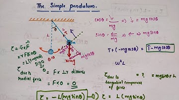 The simple pendulum // Chapter 14 Oscillations // Class 11 Physics