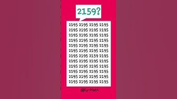 Logically point out the hidden 2159 in 10 seconds! #fyp #fypviral #fypyoutube #iqtest #shorts