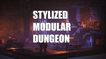 Stylized Modular Dungeon - UE4 Market Place Release