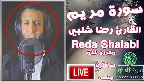 سورة مريم - مكرره لمدة ساعتين ونص - القارئ رضا شلبي - @Mohmedmomen10