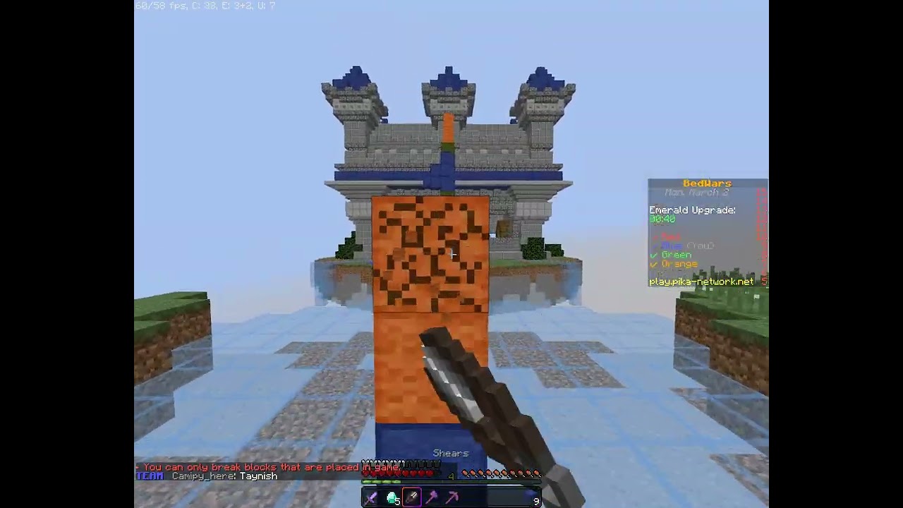 Duos Queuing Sweaty Squad Game in Bedwars