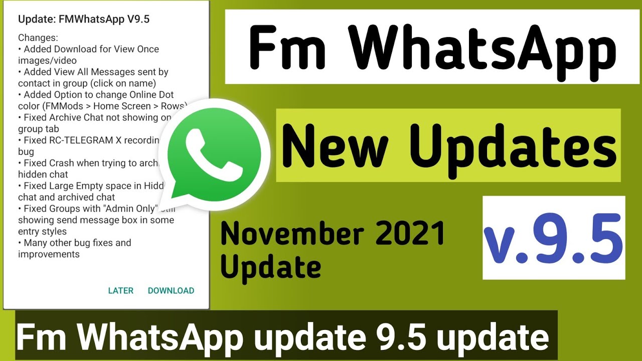 fm whatsapp 9.5 update kaise kare || Fm WhatsApp V9.5 update