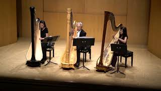Harp Trio - Grandjany: Deep River Interlude. Yusuke Yamazaki, Sam Khan & Joan Lee