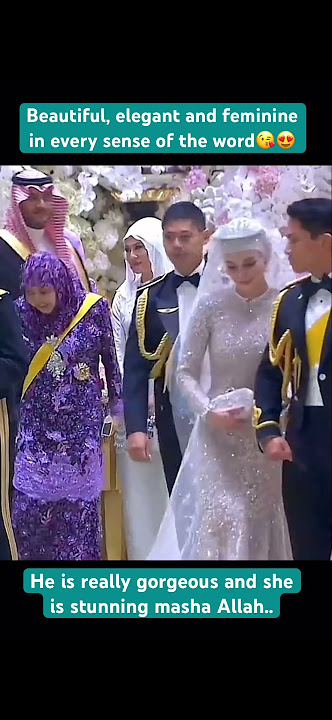 He is really gorgeous and she is stunning masha Allah!! Most beautiful girl #mateen #royal #wedding