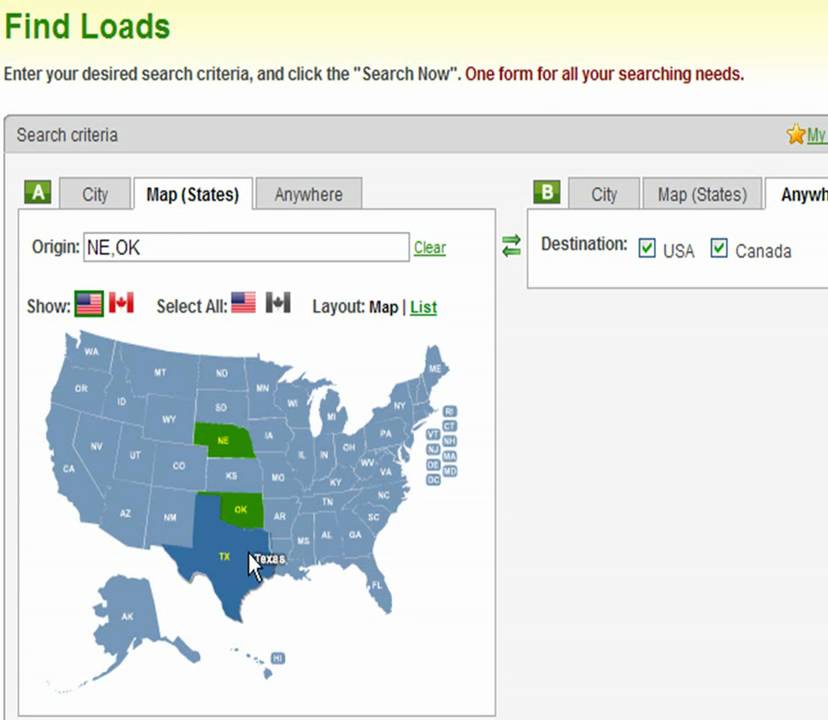 123loadboard - Find Loads - The Basics