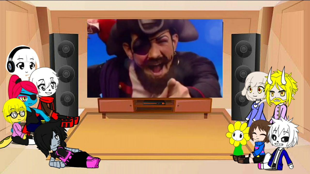 Реакция UNDERTALE на Кратко про вангеры ||Gacha club||