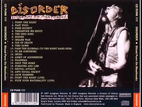 Punk music video thumbnail preview for Disorder - Fight the Right (live)