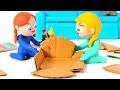 FROZEN ELSA & ANNA BUILD A DOLL' S HOUSE ❤ Spiderman, Hulk & Frozen Play Doh Cartoons For Kids