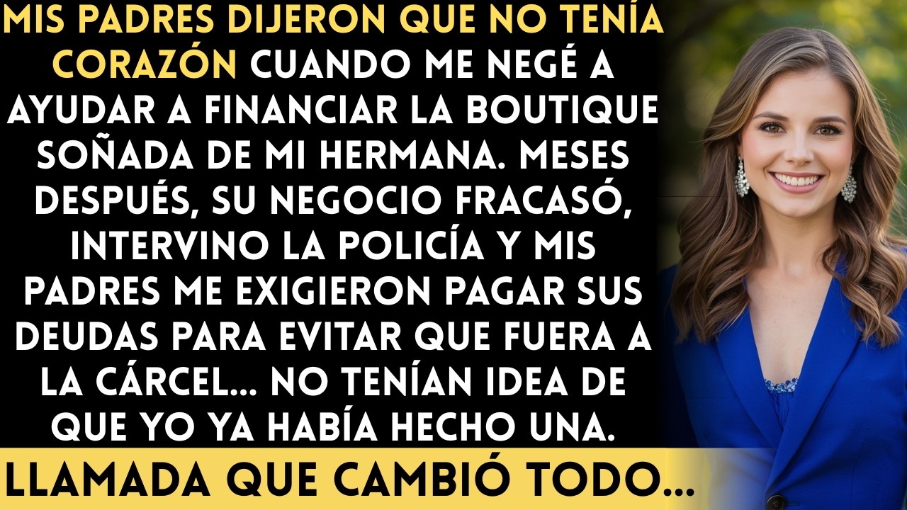 Mis padres dijeron que no tenía corazón cuando me negué a financiar la boutique soñada de mi...