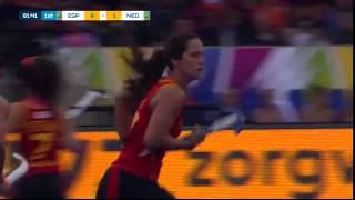 ESP 0-1 NED Sombroek keeps out Riera's dragflick #UEHC2015 #EHC2015