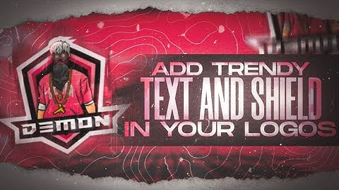 How To Add Trendy Text & Shield In Mascot Logo | Mascot Logo Tutorial | Sujallz