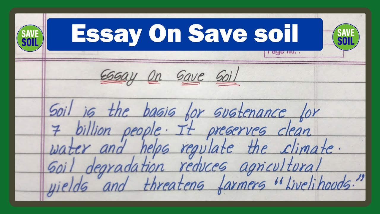 essay on importance of soil