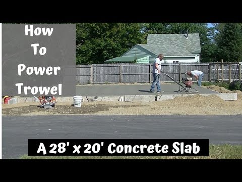 How To Finish Concrete With A Power Trowel | Everything You Need To Know