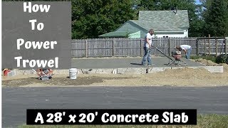How To Finish Concrete With A Power Trowel Everything You Need To Know