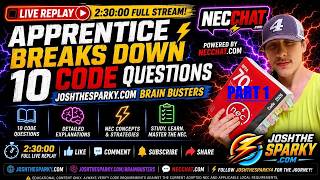 JoshTheSparky LIVE | 10 NEC 2026 Brain Busters — Part 1: Motors, Box Fill & IMC JoshTheSparky LIVE | 10 NEC 2026 Brain Busters — Part 1: Motors, Box Fill & IMC