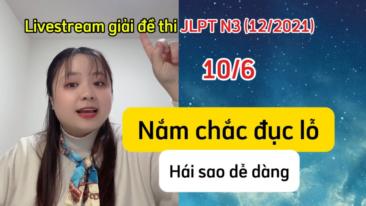 Đục lỗ, sắp sao jlpt N3 (12/2021)