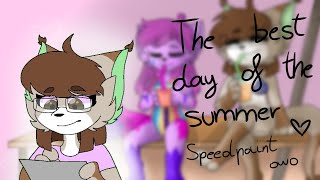 The best day of the summer! 🌴🍉🍹🏖️ (Speedpaint) Ft. Staryana @thatsheii