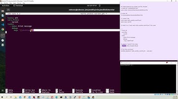 Create external variables outside  .yml playbook file. Ansible. Ubuntu. Linux.