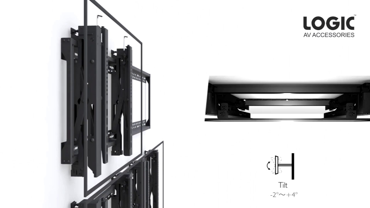 LGVW04 Video Wall Mounting Installation System mp4video YouTube