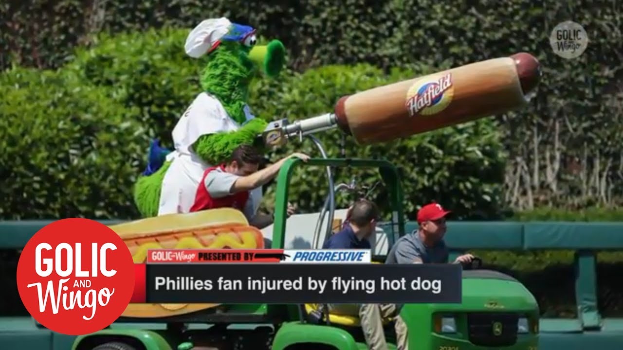 Phillie Phanatic Injures Woman After She Was Shot In Face By Hot