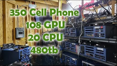 350 Cell Phone Mining Farm Tour - 2023 Update Video